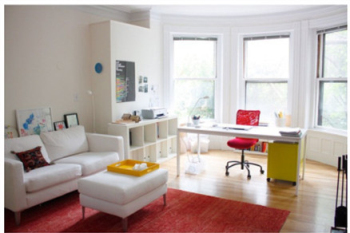 Colorful and simple interior design
