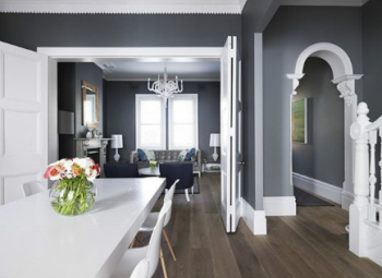 Modern silver-gray interior design