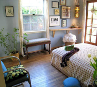 Modern bright and comfortable bedroom