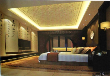 The hollow decorative top classical bedroom model
