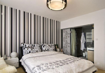 Comfortable minimalist modern bedroom