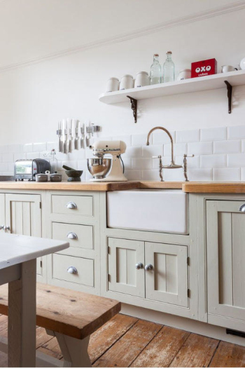 Modern white elegant kitchen