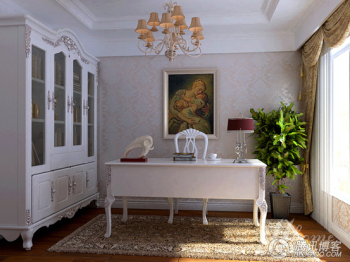 The warm quiet study space