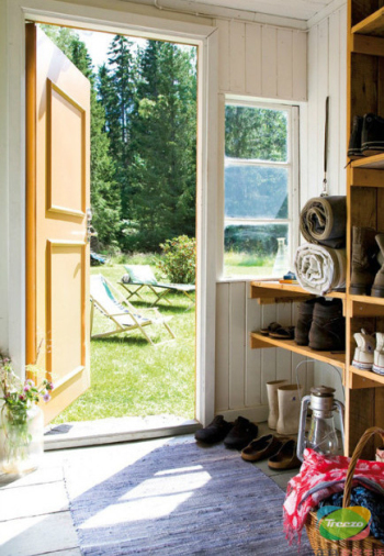 Wooden cabin interior design-2