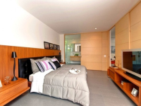 Modern, spacious and bright bedroom