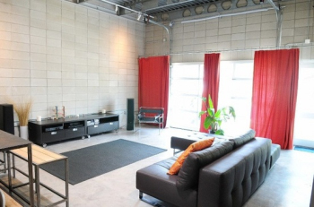 Modern elegant black and white is the living room