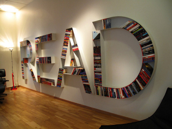 Creative bookshelf design