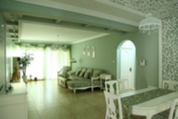Fresh light green, pastoral flavor small home