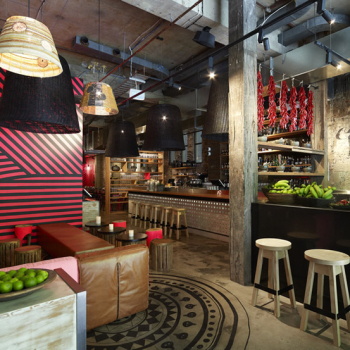 Line art design restaurant