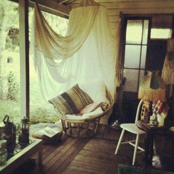 Pleasant afternoon relaxing corner