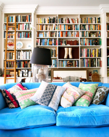 Book room surrounded by