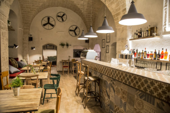 Stylish retro cafe