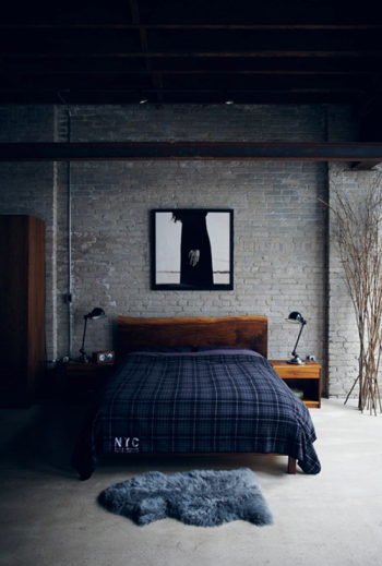 Arty bedroom