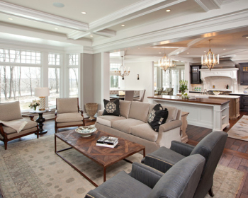 Fashion clean and white drawing room