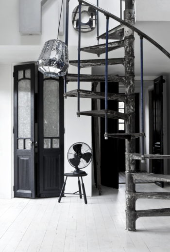 Different styles of stairs