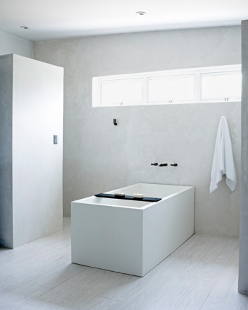 Pure white bathroom