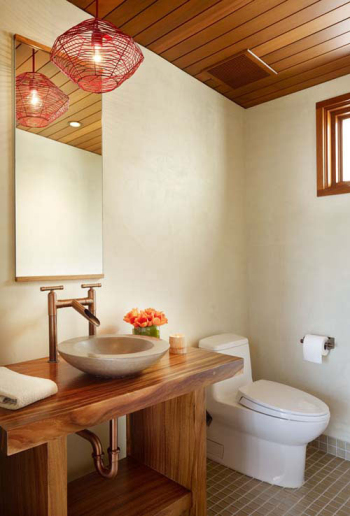 Wooden bathroom 