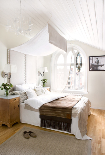White bedroom design
