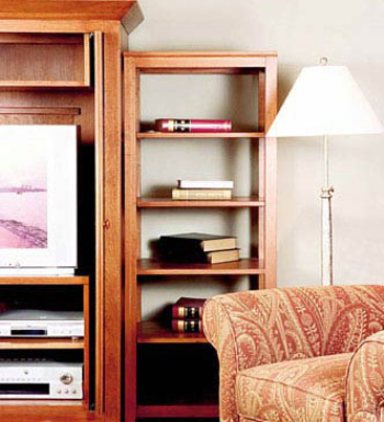 Stylish living space full of study