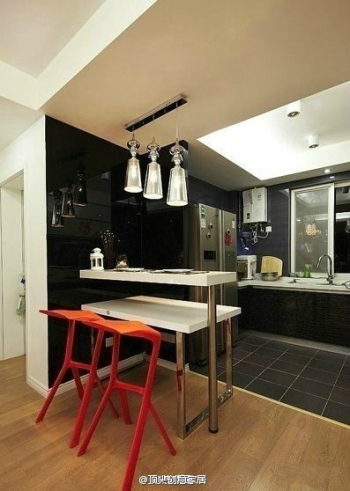 Black and white color decoration design