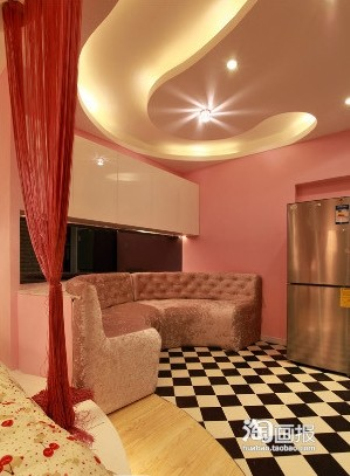 Pink fantasy castle