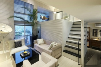 Department of elegant white interior design
