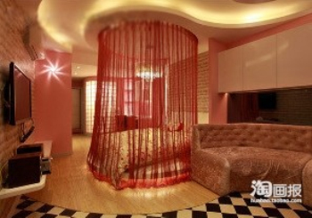 Pink fantasy castle