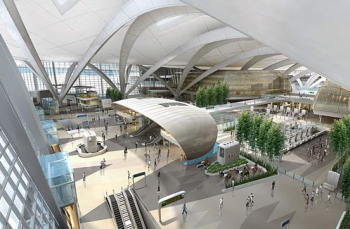 Appreciate the design of an international airport