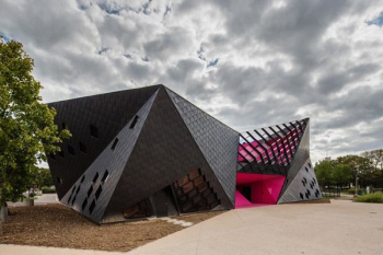 Irregular cultural center design