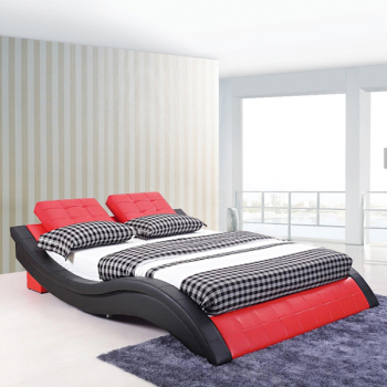Software tatami bed modern minimalist leather