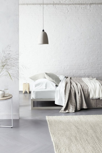White bedroom home design