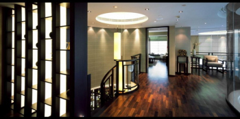 Black wood line of home design