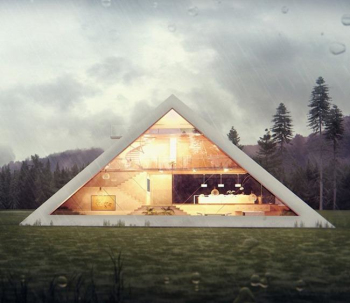 Pyramid shape housing design