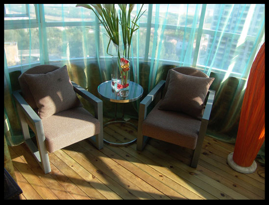 View of hotel refurbishment,