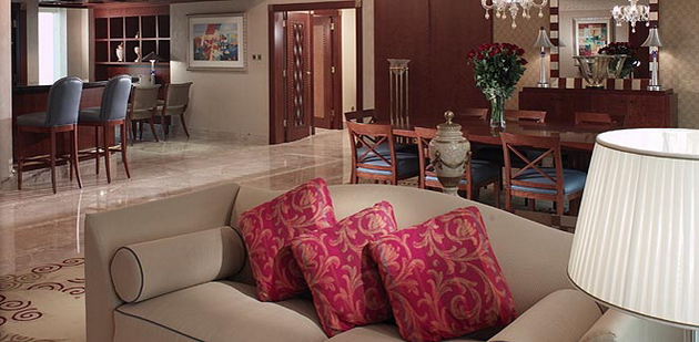 View of hotel refurbishment,