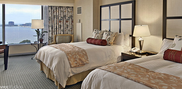 View of hotel refurbishment,