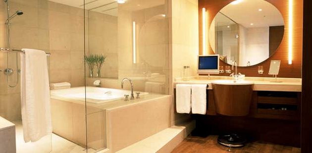 View of hotel refurbishment,