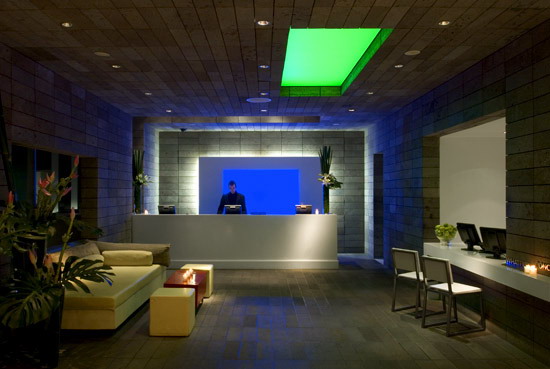 View of hotel refurbishment,