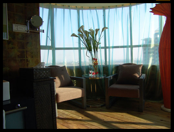 View of hotel refurbishment,