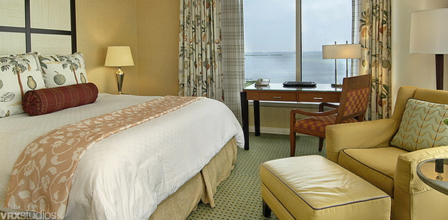 View of hotel refurbishment,