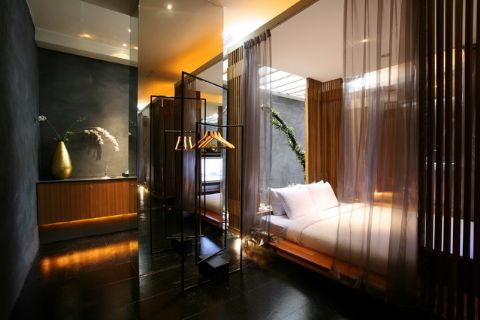 View of hotel refurbishment,