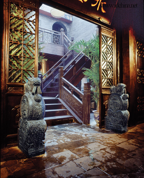 View of hotel refurbishment,