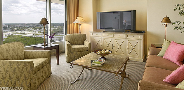 View of hotel refurbishment,