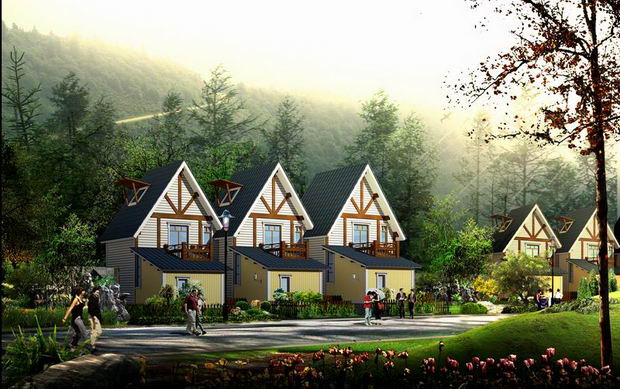 2008 the effect of the latest building plans, renderings villas, villa landscape effects, the effect of landscape architecture,