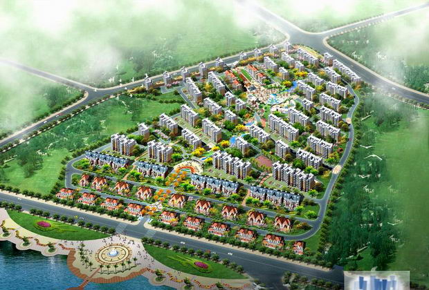 2008 the effect of the latest building plans, renderings villas, villa landscape effects, the effect of landscape architecture,