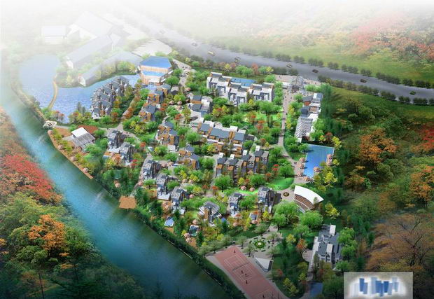2008 the effect of the latest building plans, renderings villas, villa landscape effects, the effect of landscape architecture,