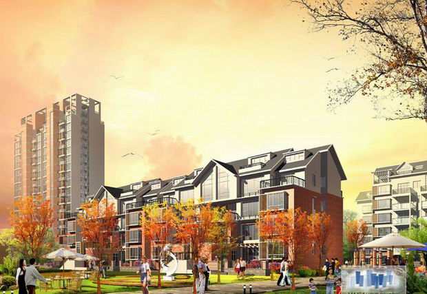 2008 the effect of the latest building plans, renderings villas, villa landscape effects, the effect of landscape architecture,