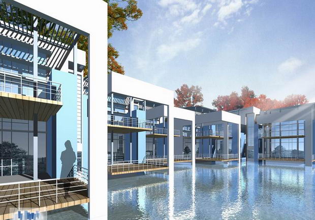 2008 the effect of the latest building plans, renderings villas, villa landscape effects, the effect of landscape architecture,